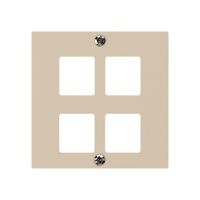 Placca frontale HMS kallysto per 4 moduli beige