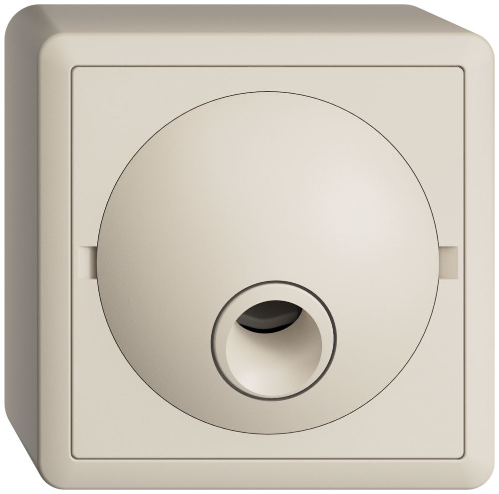 AP-Anschlussdose EDIZIOdue crema, ohne Klemmeneinsatz