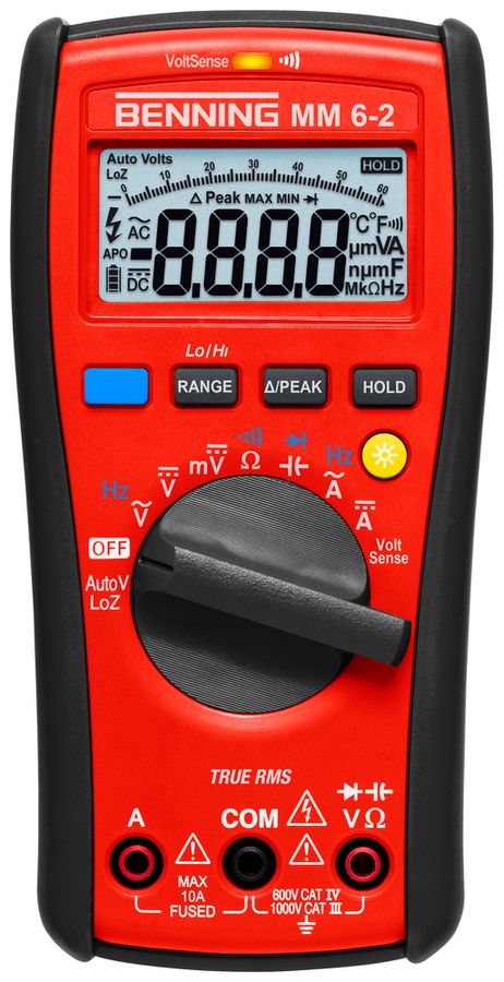 Digital-Multimeter Benning MM 6-2 1000VUC 10A 40MΩ Cat IV 600V