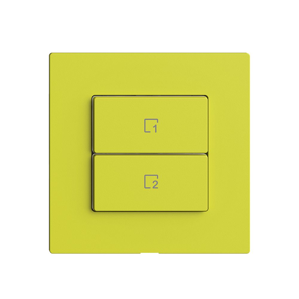 Poussoir scène 2 scènes vertical/2T WLAN Edue Wiser lemon