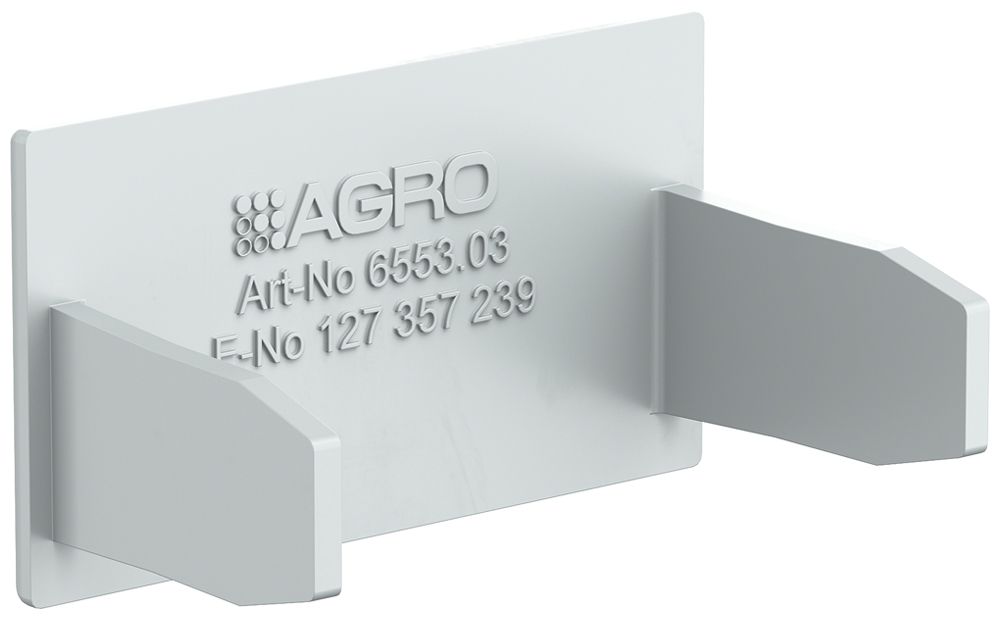 Abschlussplatte AGRO zu Installationskanal 6553 grau