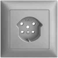 Kit frontal ENC EDIZIOdue silver 88×88mm 1×T15