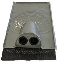 Dachziegeldurchführung Plica Typ Ron vertikal 10°…45° St fZn 460×275×100mm