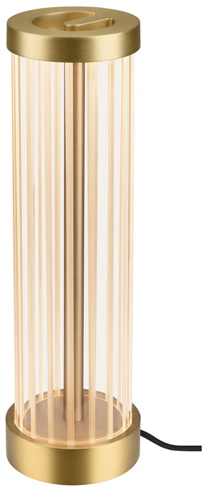 LED-Tischleuchte SLV QUIMERA 4.3W 110lm 927/930 Schalter Ø80×277mm Messing