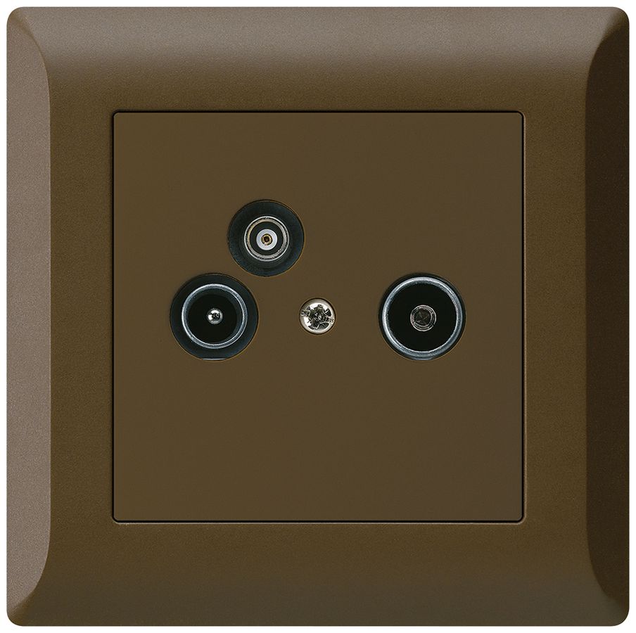 UP-Antennendose R/TV-Daten kallysto.line 2GHz 10.5db braun