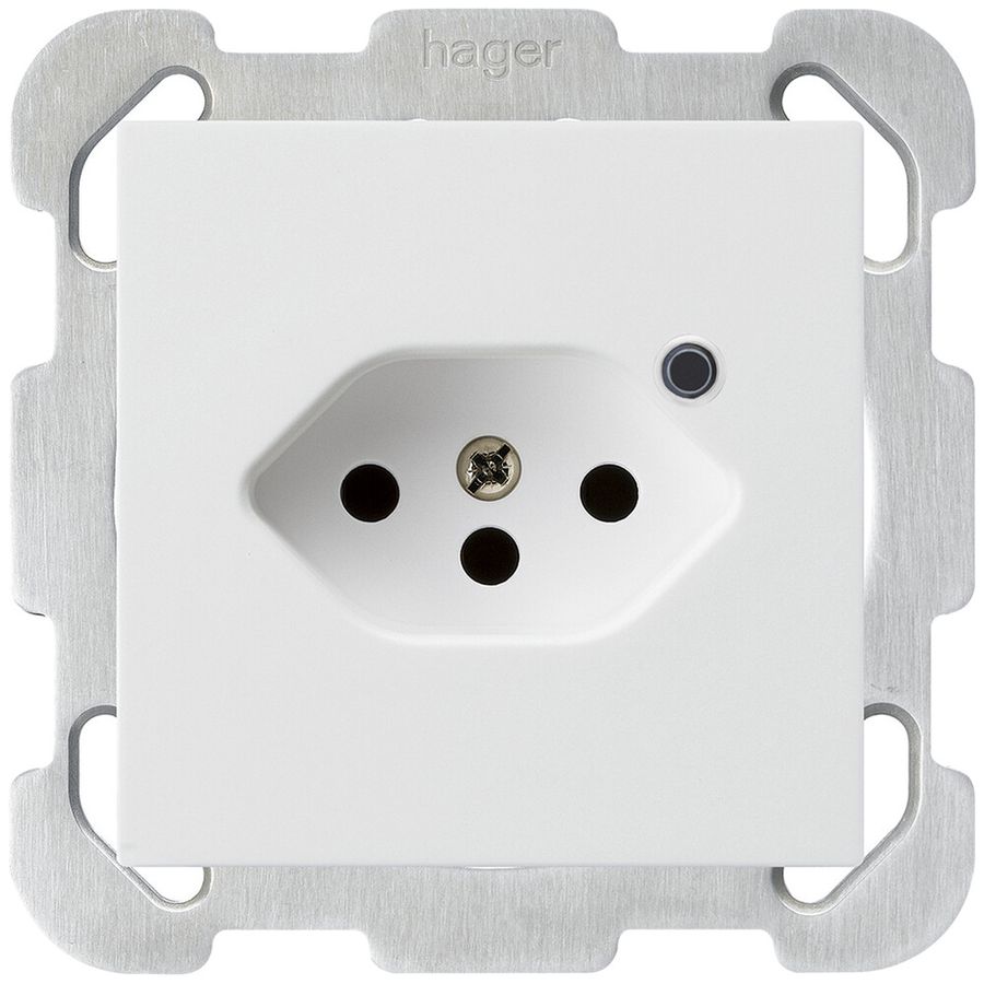 Presa INC Hager kallysto 1×T13 illuminato B bianco ultra