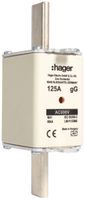 NH-Sicherung Hager DIN1 690VAC 125A gG/gL Doppelkennmelder rostfrei