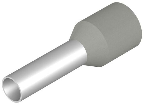 Estremità di cavo Weidmüller H isolata 2.5mm² 8mm grigio sciolto