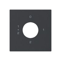 Kit frontale per interruttore a chiave S1 60×60mm kallysto 0-1-1+2-2 nero