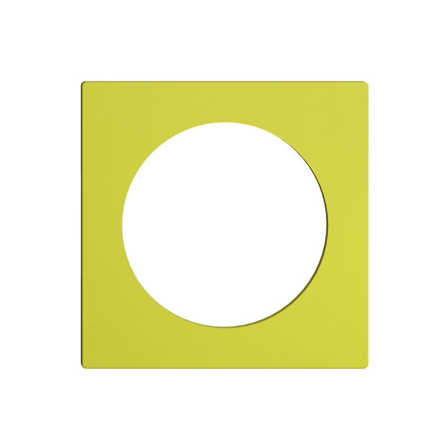 Frontplatte EDIZIOdue lemon, mit Bohrung 43mm