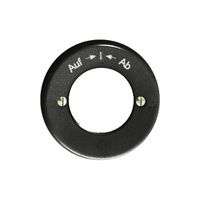 Frontset Auf-I-Ab schwarz, für Schlüsselschwenktaster FH