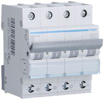 Disgiuntore Hager MCB quickconnect 4P 415V tipo B 32A Icn 6kA 4UM