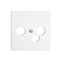 Frontplatte Feller EDIZIOdue für R-TV-Daten, weiss