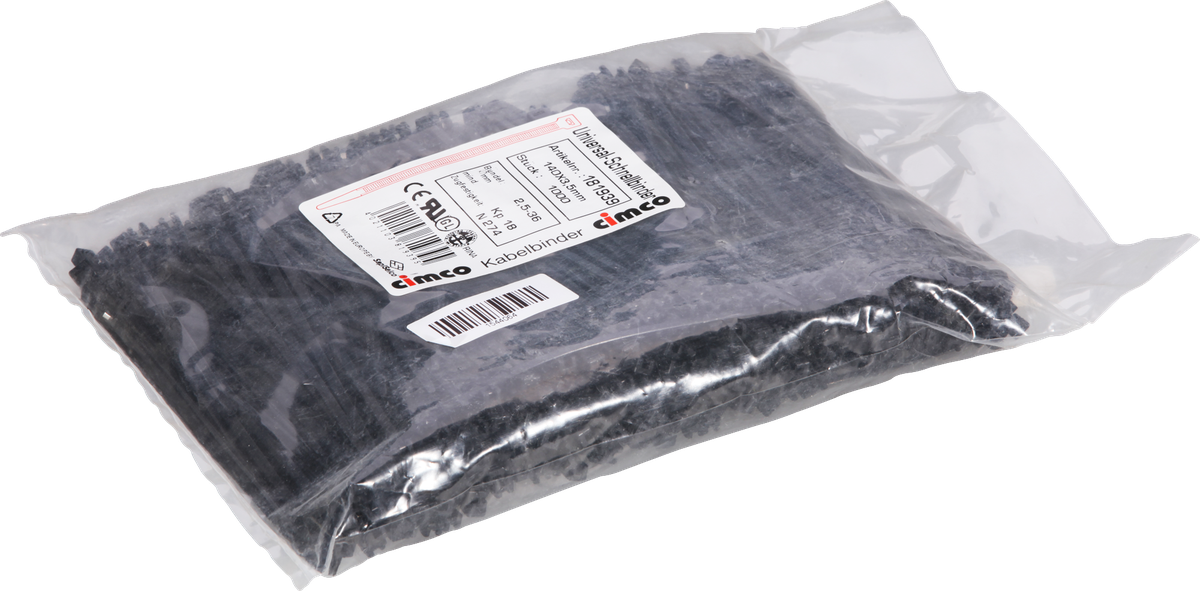 Kabelbinder TY-RAP TYB24MX 3.6×140mm schwarz