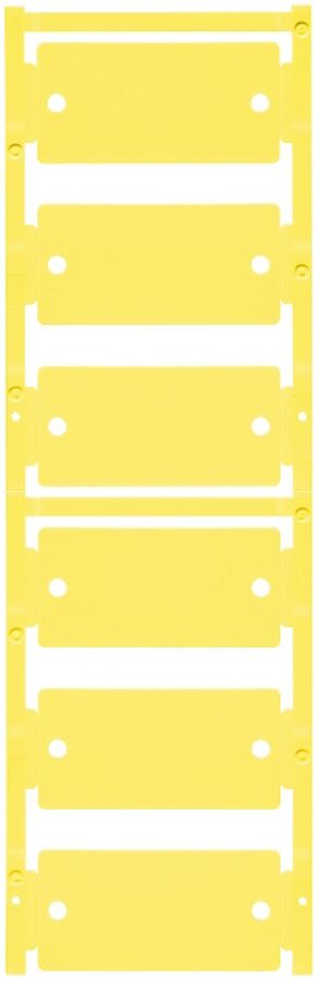 Marcatore per apparecchi Weidmüller MultiCard CC 30×60mm PA66 giallo