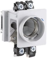 Portafusibile INS Hager DII 25A copertura tonda prof.INS 51mm L alto/SN basso