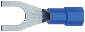Quetschkabelschuh Gabelform Ferratec M4 isoliert PC 1.5…2.5mm² blau 100Stk