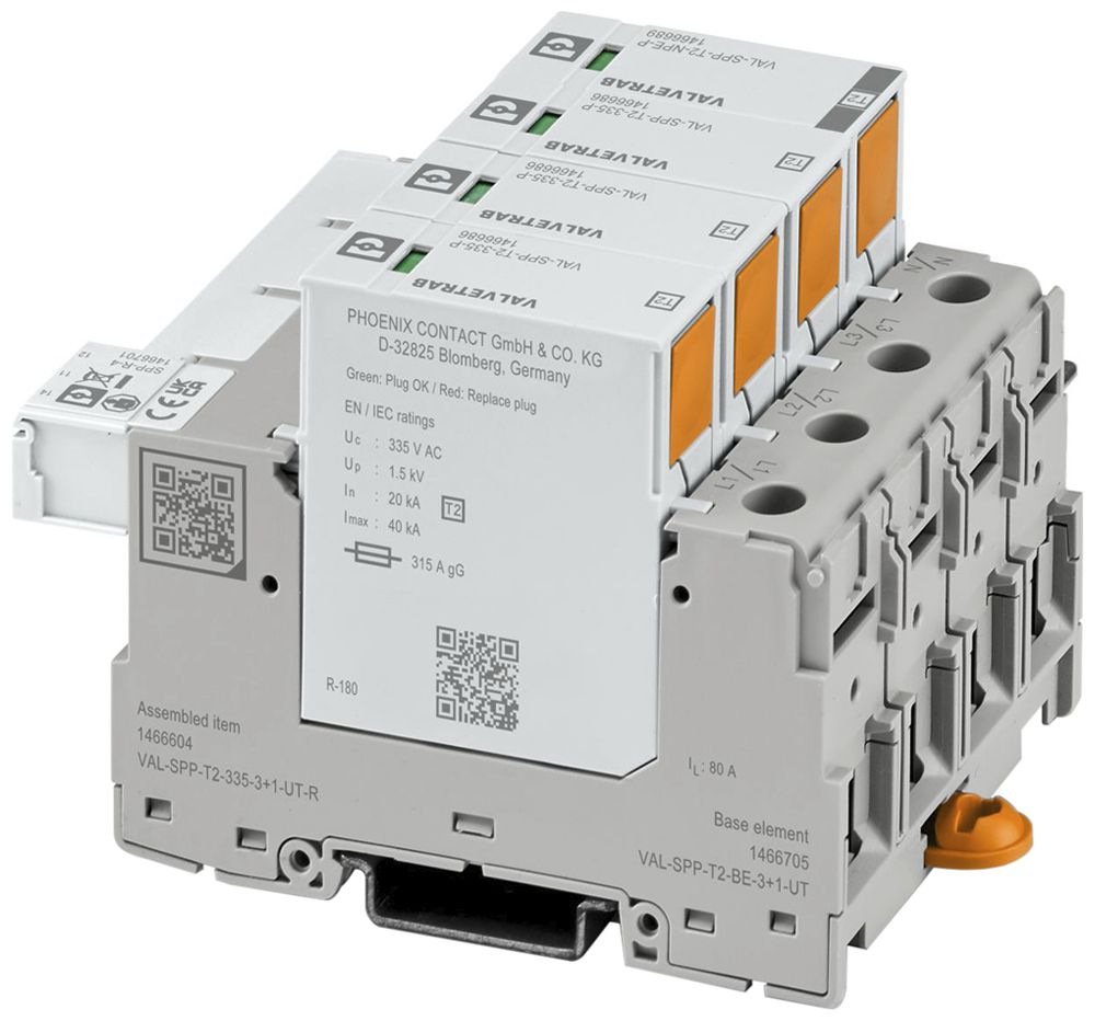 Parasurtension PX VAL-SPP-T2-335-3+1-UT-R TN-S 4L 240V 315A 80A 4UM