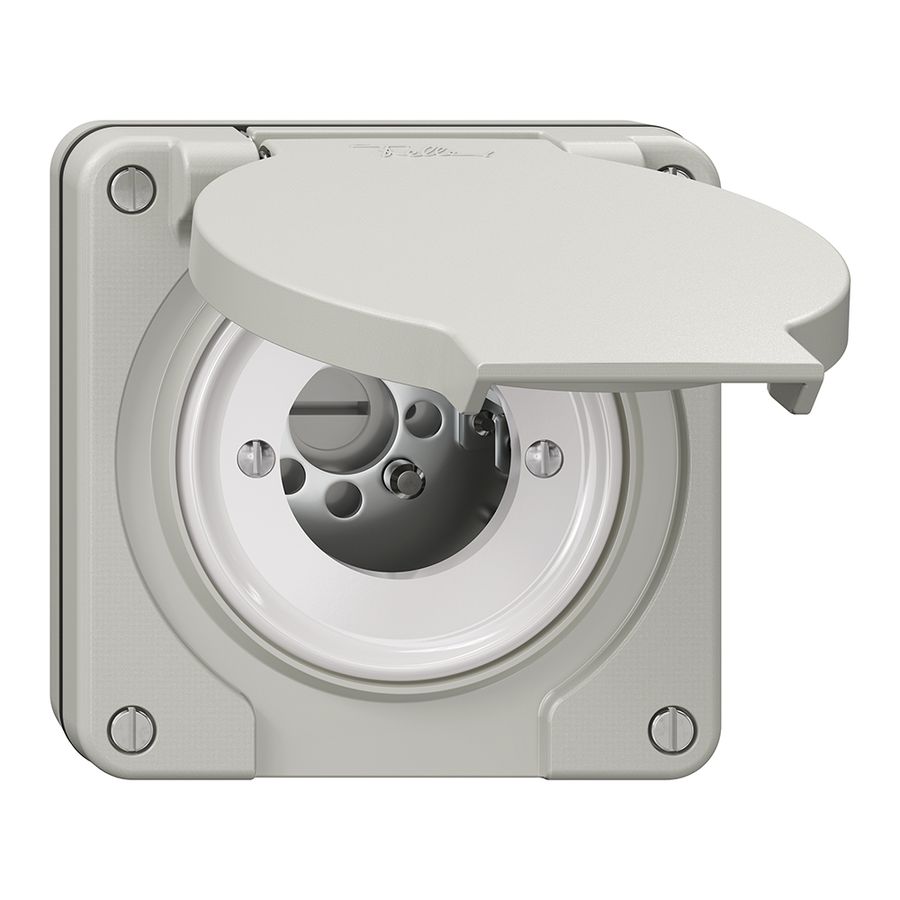 Contact pivotant NUP NEVO, sans cylindre, KS, 0<-1, gris clair