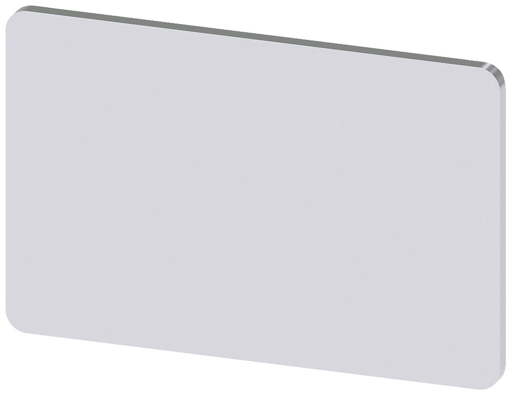 Plaquette de marquage Siemens SIRIUS ACT, sans impression, 17.5×27mm, argent