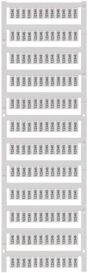 Marqueur de borne Weidmüller MultiCard WS 10×5mm impression spéciale PA66