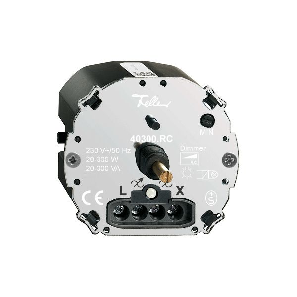 Einsatz Drehdimmer FH 20…300W beleuchtbar Phasenabschnitt