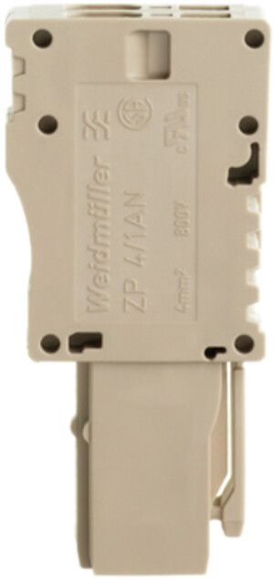 Stecker Weidmüller ZP 4/1AN/2 Zugfeder 4mm² 2L beige