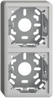 Kappe mit Grundplatte 2×39mm hellgrau für Kombination FX vertikal/horizontal