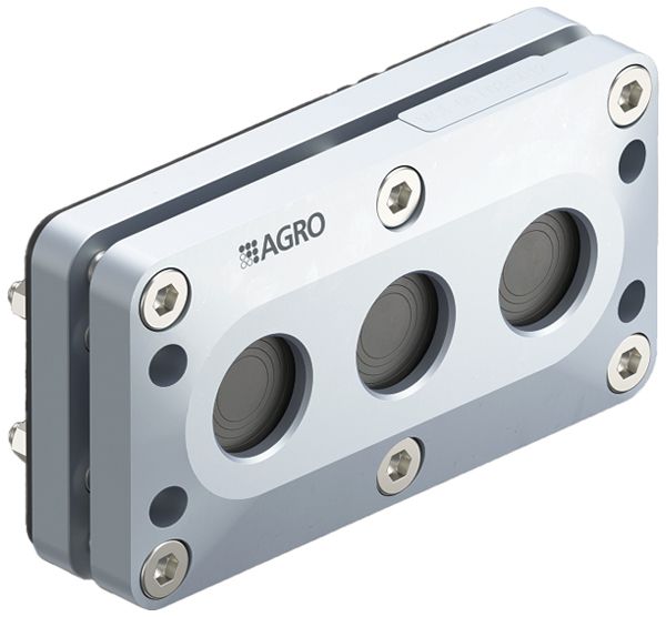 Mehrfachdurchführung AGRO MCE S012 3 Löcher 10…22.5mm Aluminium grau