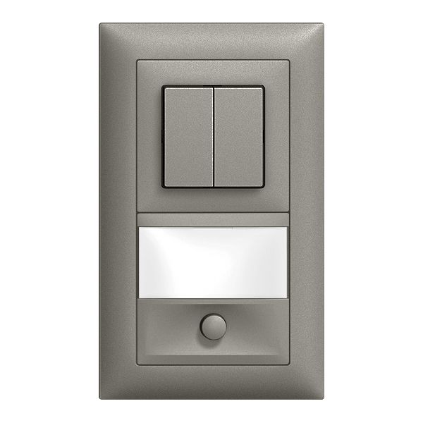 Combinaison ENC EDIZIOdue 1/1P+sonnerie gris foncé