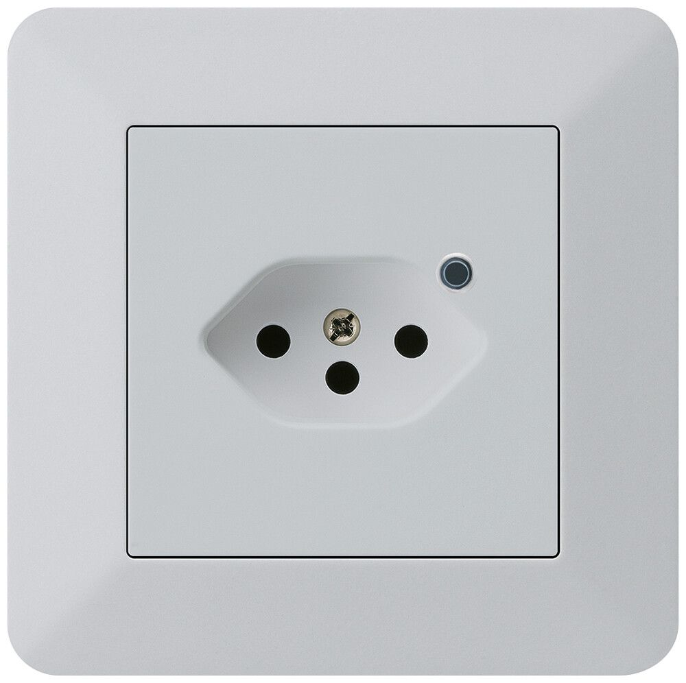 Presa INC Hager kallysto.trend 1×T13 illuminato C grigio chiaro