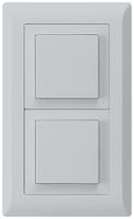 Combinaison ENC kallysto.line grd.I-I verticale interr.S3+poussoir gris clair