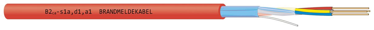 Brandmeldekabel Dätwyler JE-H(St)H FE180 E30-E90 4×2×0.8mm B2ca rt