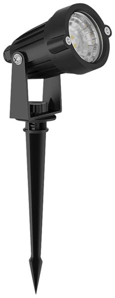 LED-Spiessleuchte Philips Caper 1.5W 180lm 827 IP44 Ø60 schwarz