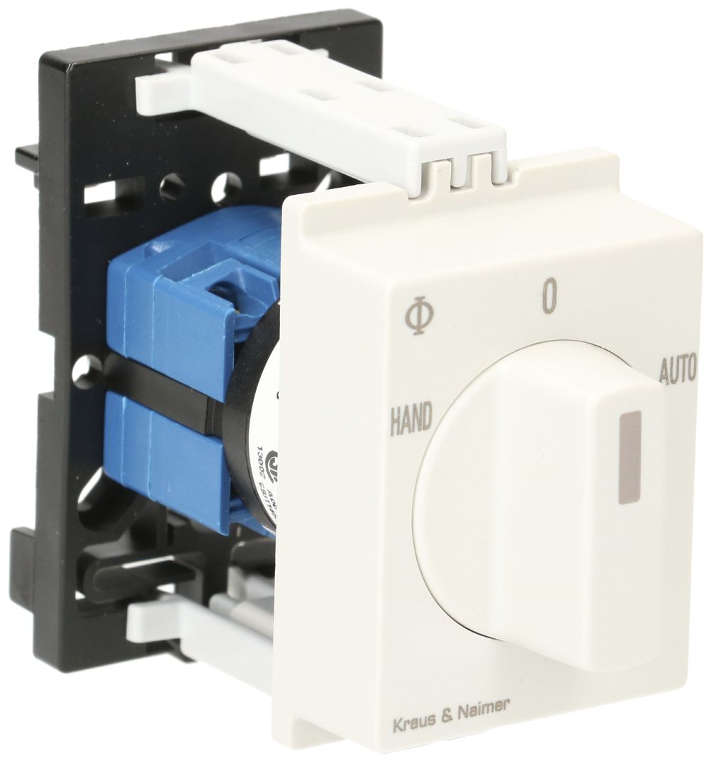 Inter.rotatif AMD K&N, 10A/440V 2/1L, manette grc, "HAND-0-AUTO"