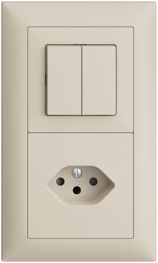 UP-Kombination EDIZIOdue 2×1 3+3 +T13 crema