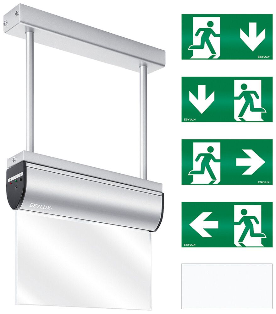 Lampada di emergenza ESYLUX SLD EL LED IR 230V 3W IP40 3h all fissaggio sospeso