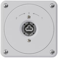 Contatto rotativo a chiave INC robusto grigio senza coperch.s.cilindro inv.combi