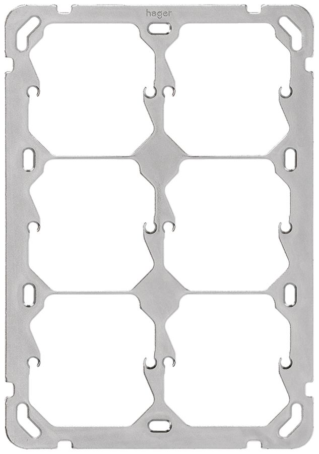 Befestigungsplatte Hager Gr.3×2 137×197mm