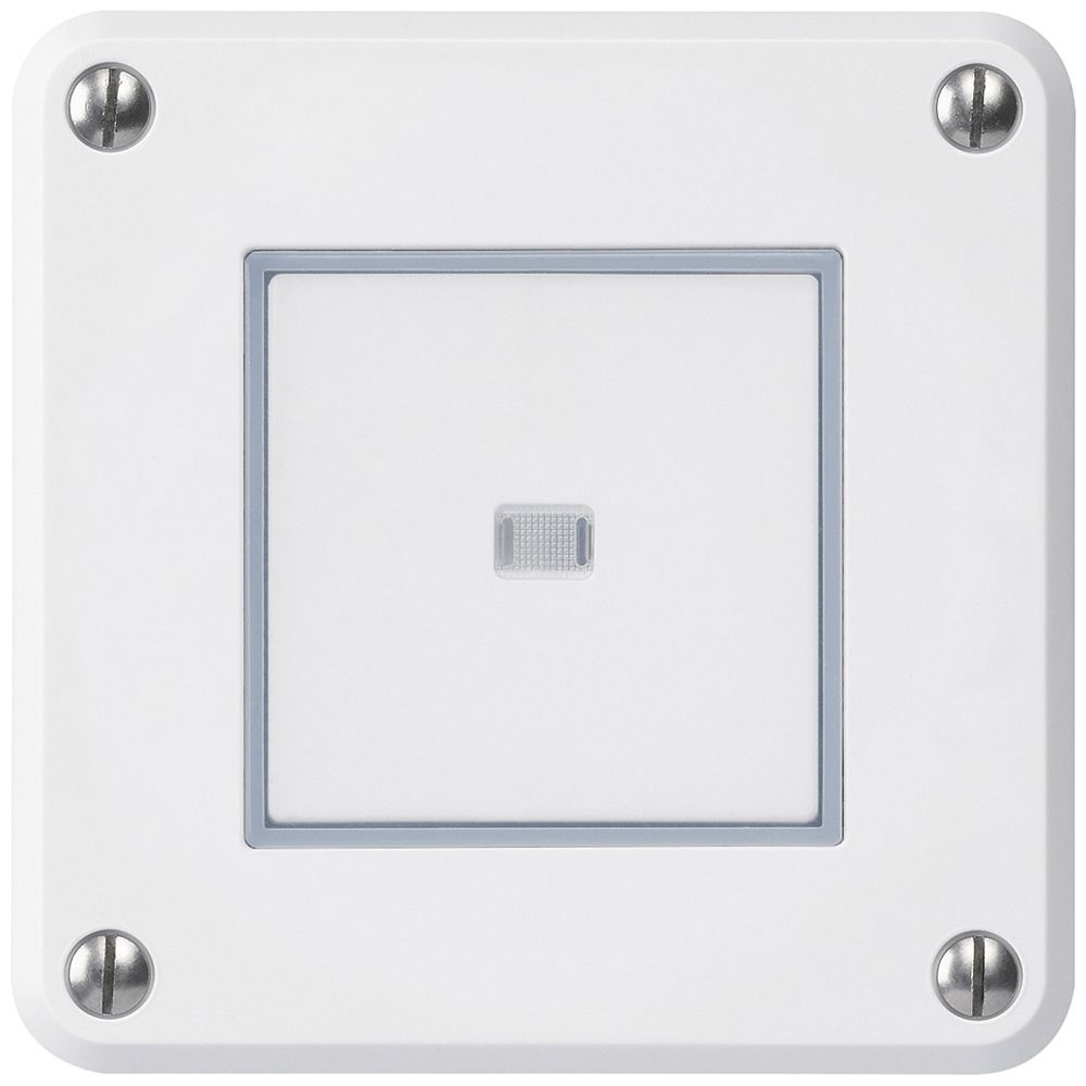 UP-Drucktaster robusto IP55 2P weiss beleuchtet für Kombination