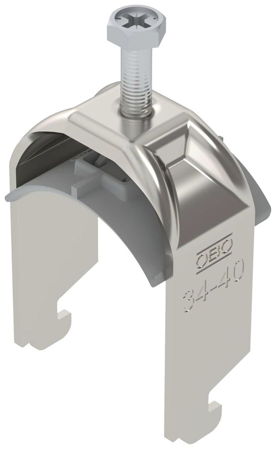 Fixation rapide BET 2056 pied à N matière synthétique 34…40mm 1×câble A2 1.4301