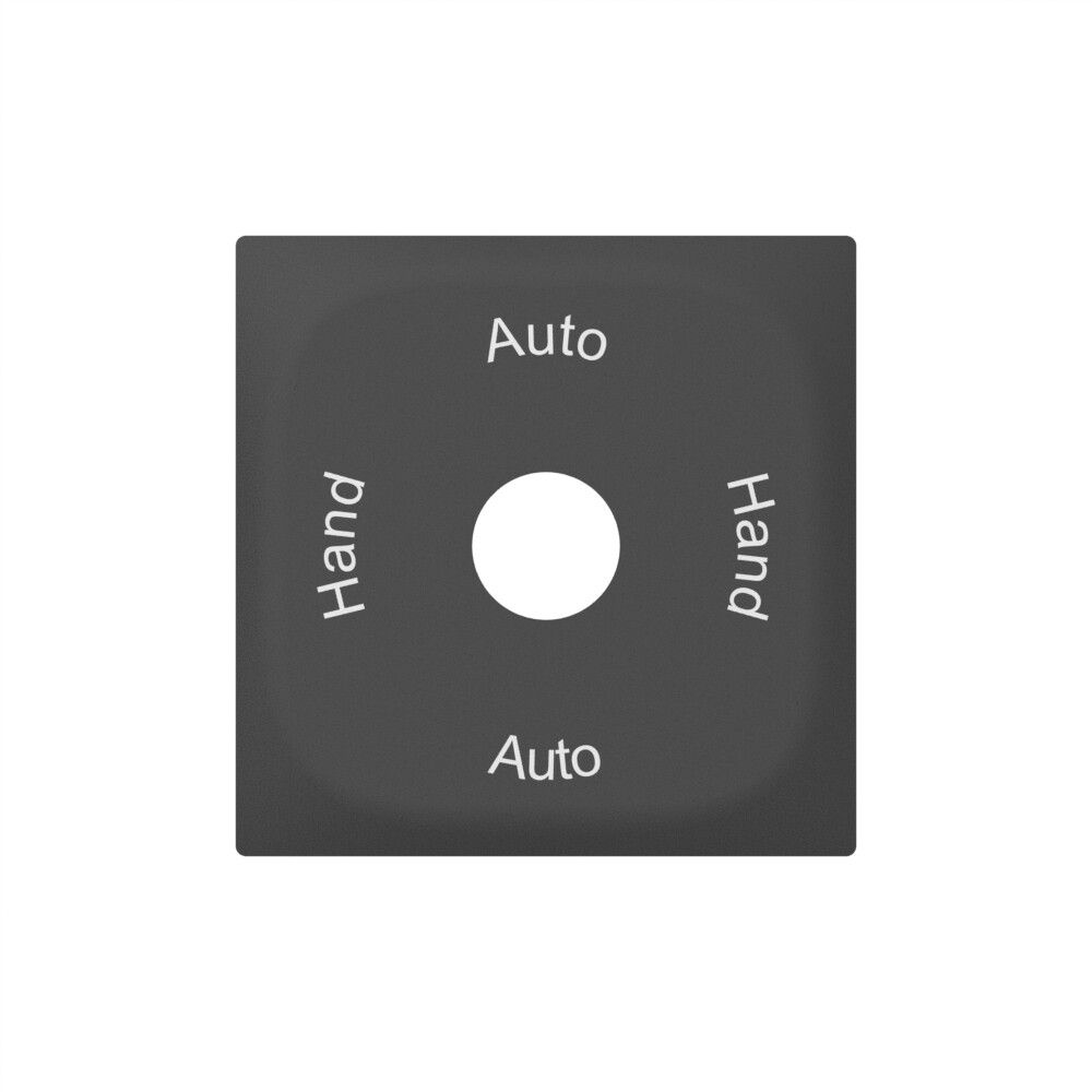 Plaque frontale SIDUS avec gravure anthracite