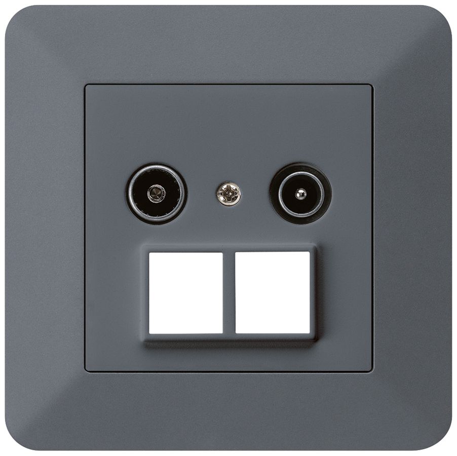 UP-Antennendose R/TV HMS kallysto.trend 19dB anthrazit