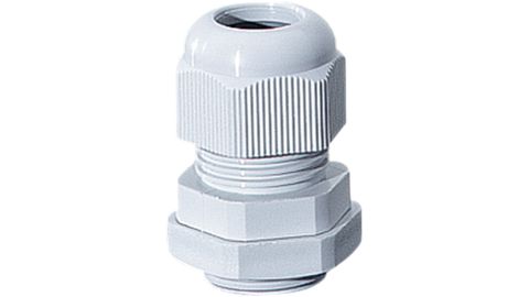 Grau mit Gegenmutter und Zugentlastung