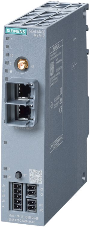 Router Siemens SCALANCE M874-2, 2.5G, VPN firewall NAT 1DI/1DO, 2-port