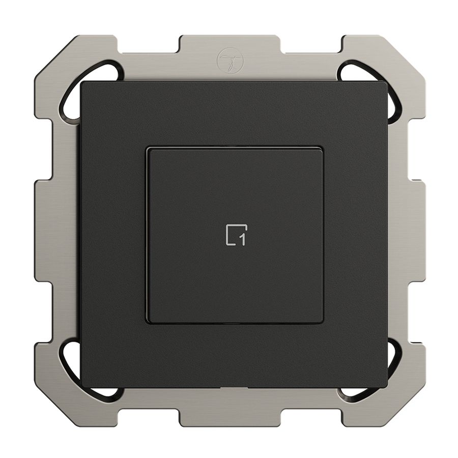 UP-Szenentaster 1 Szene/1T Edue Wiser schwarz