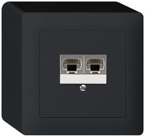 AP-Dose kallysto 2×RJ45s parallel schwarz