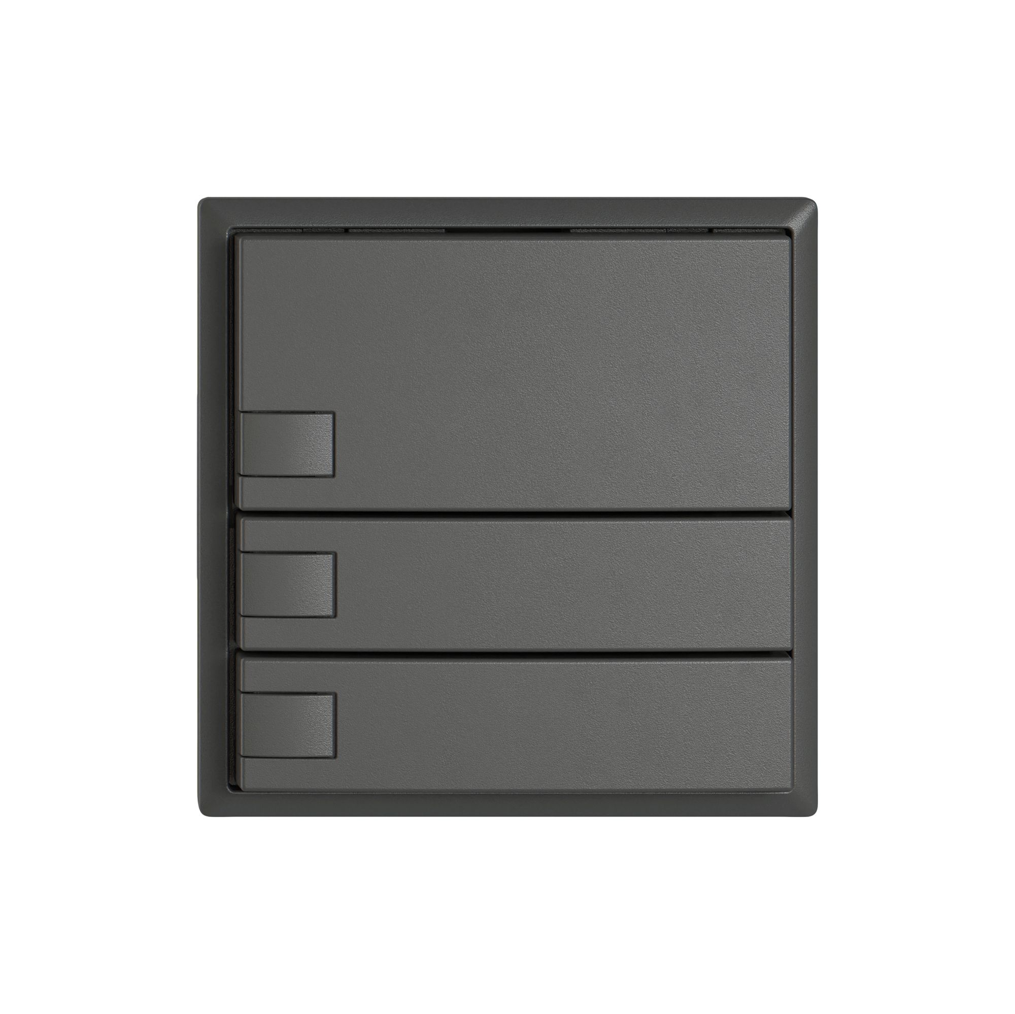 Pulsante KNX RGB EDIZIO.liv SNAPFIX® sensore temp.s.LED 3× com.1T grs