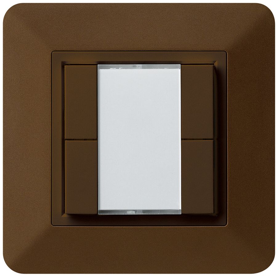 UP-Multifunktionstaster kallysto.trend KNX RF 4-fach braun