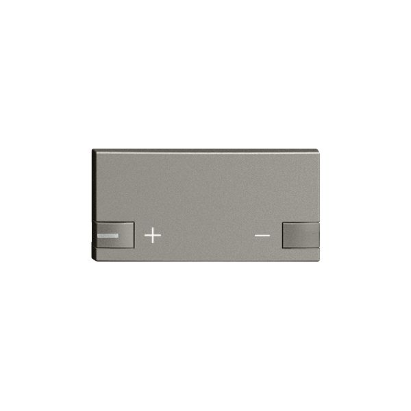 Taste 1/2 ZEP, +/-, 1 LED dunkelgrau